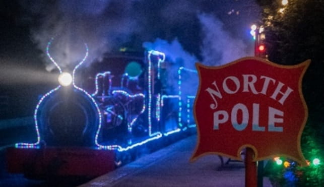 North Pole light display